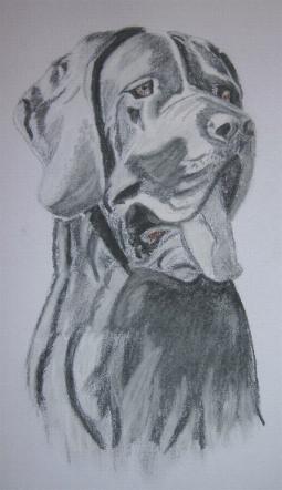 Kopf mit K�rperansatz - Kohle -